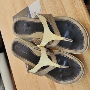 Cole Haan Nike Air Heeled Thong Sandals Size 9
